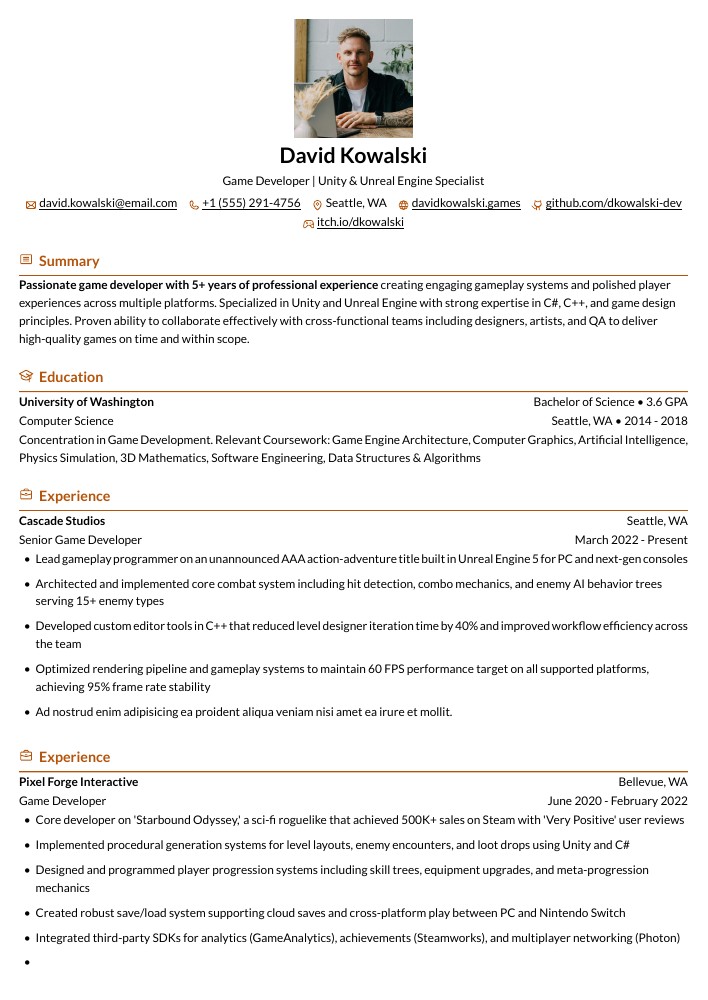 Kakuna resume template